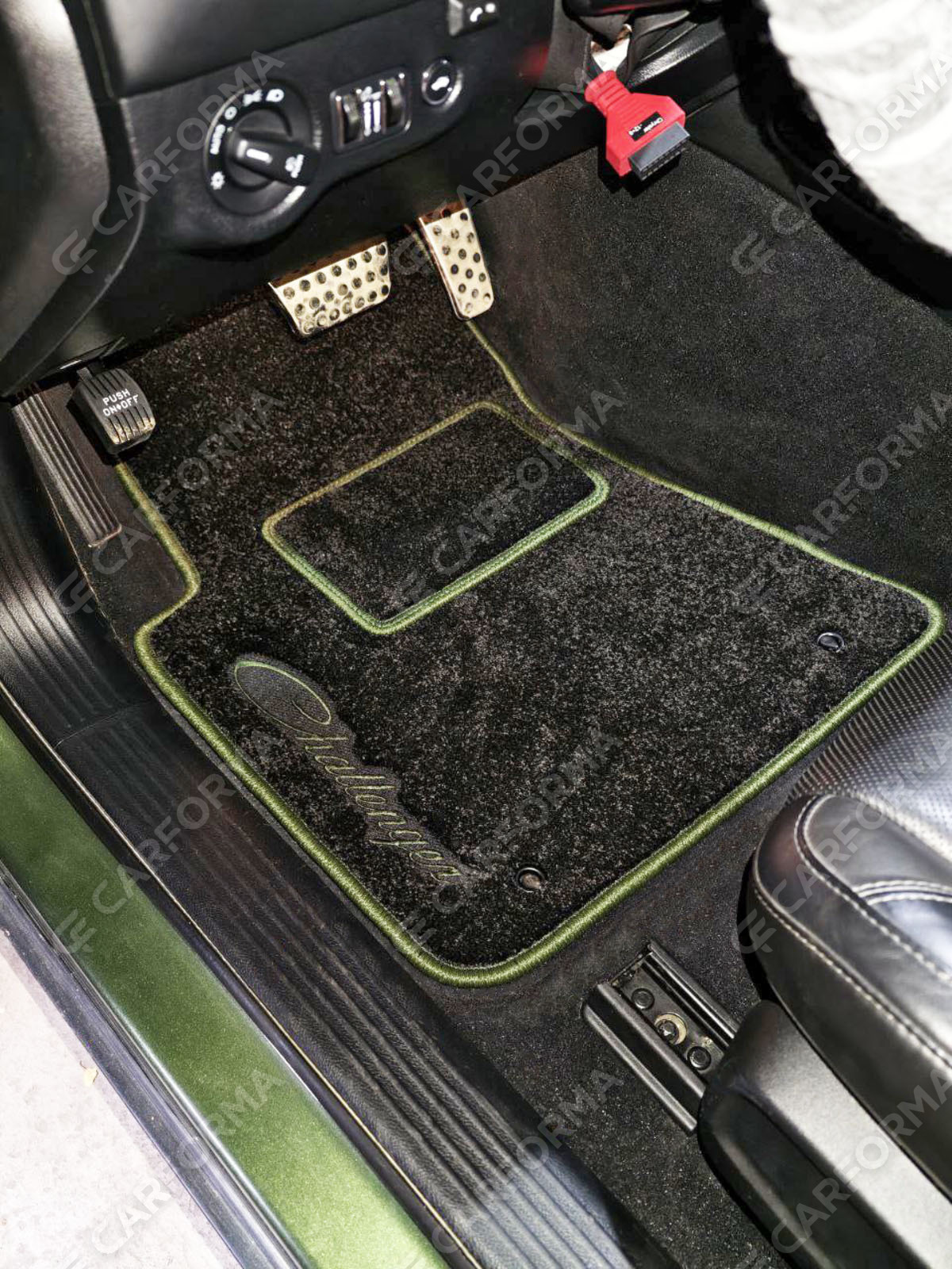 Ворсовые коврики на Dodge Challenger III 2008&nbsp;-&nbsp;2023 в Набережных Челнах