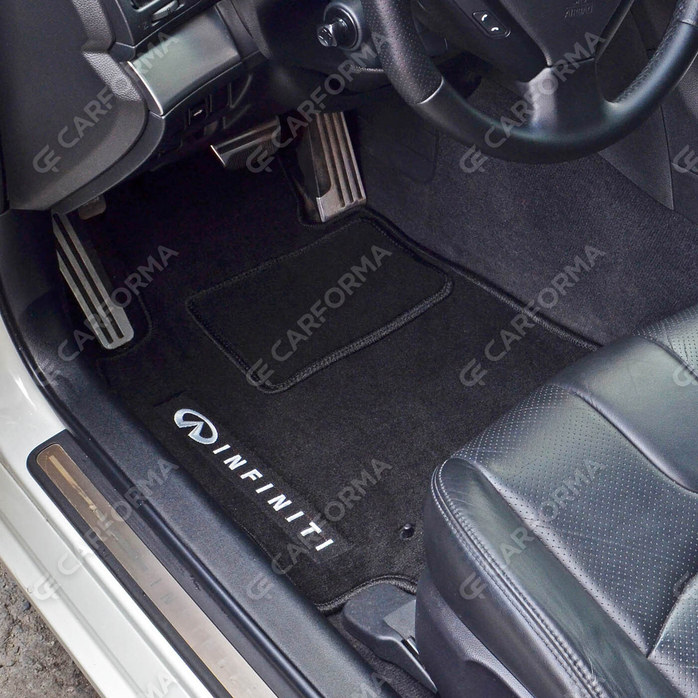 Ворсовые коврики на Infiniti Q60 I 2013&nbsp;-&nbsp;2016 в Набережных Челнах