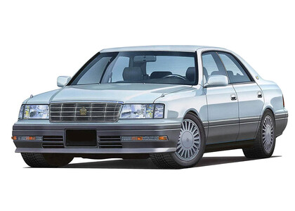 Ворсовые коврики на Toyota Crown (S150) 1995 - 2001 в Набережных Челнах