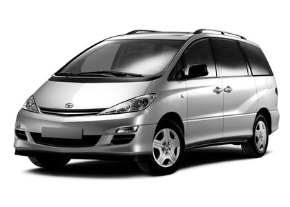 Ворсовые коврики на Toyota Previa (XR30, XR40) 2000 - 2007 в Набережных Челнах