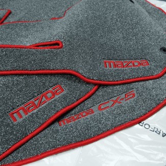 Ворсовые коврики на Mazda CX5 II 2016 - 2025 в Набережных Челнах