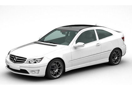Ворсовые коврики на Mercedes CLC (CL203) 2008 - 2011 в Набережных Челнах