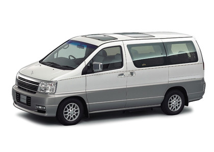 Ворсовые коврики на Nissan Elgrand (E50) 1997 - 2002 в Набережных Челнах